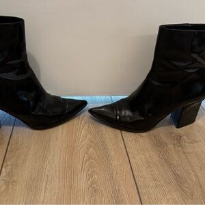Tamara Mellon Vero Cuoio Black Heeled Boots